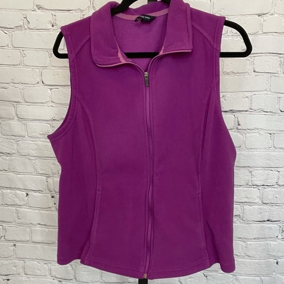 Lands' End Aircore 100 Fleece Vest - Picture 1 of 6